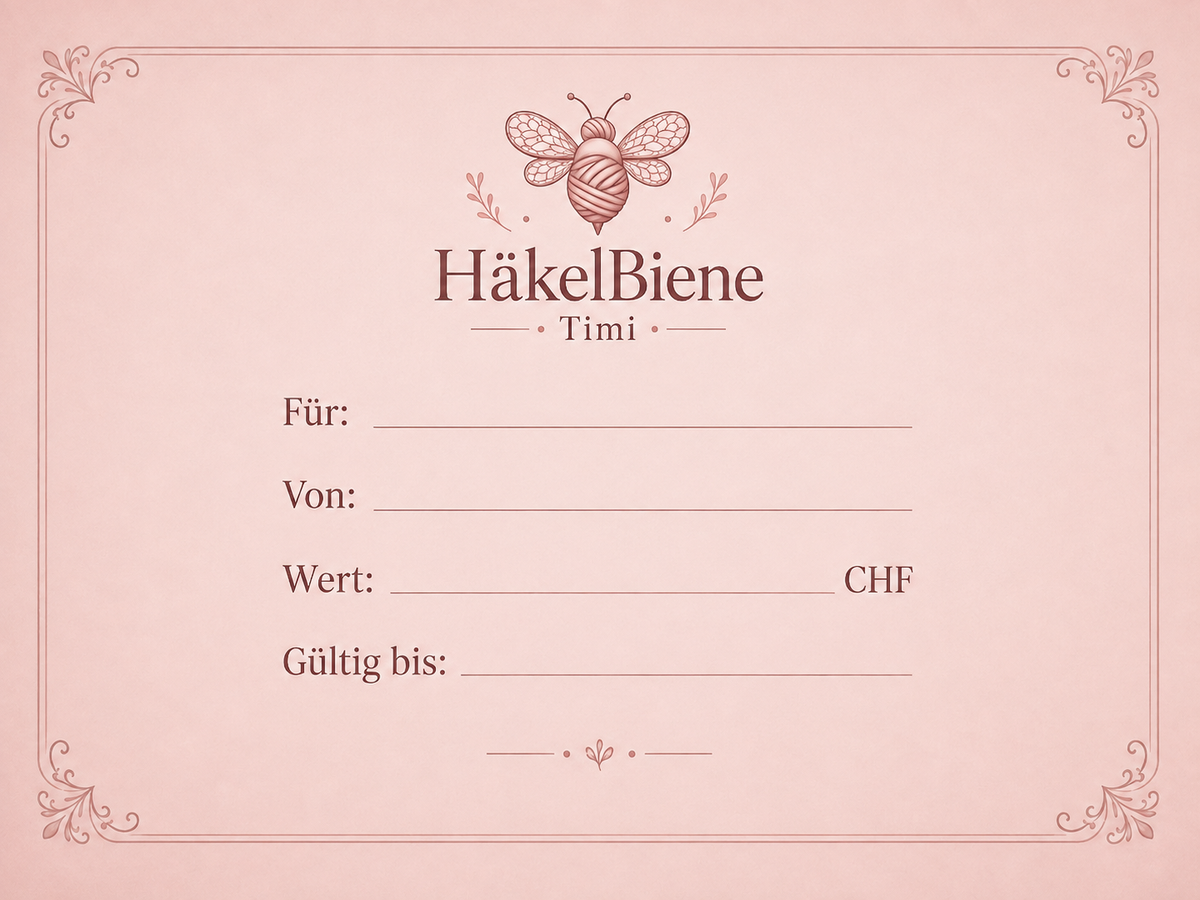 Gutschein – HäkelBiene Timi