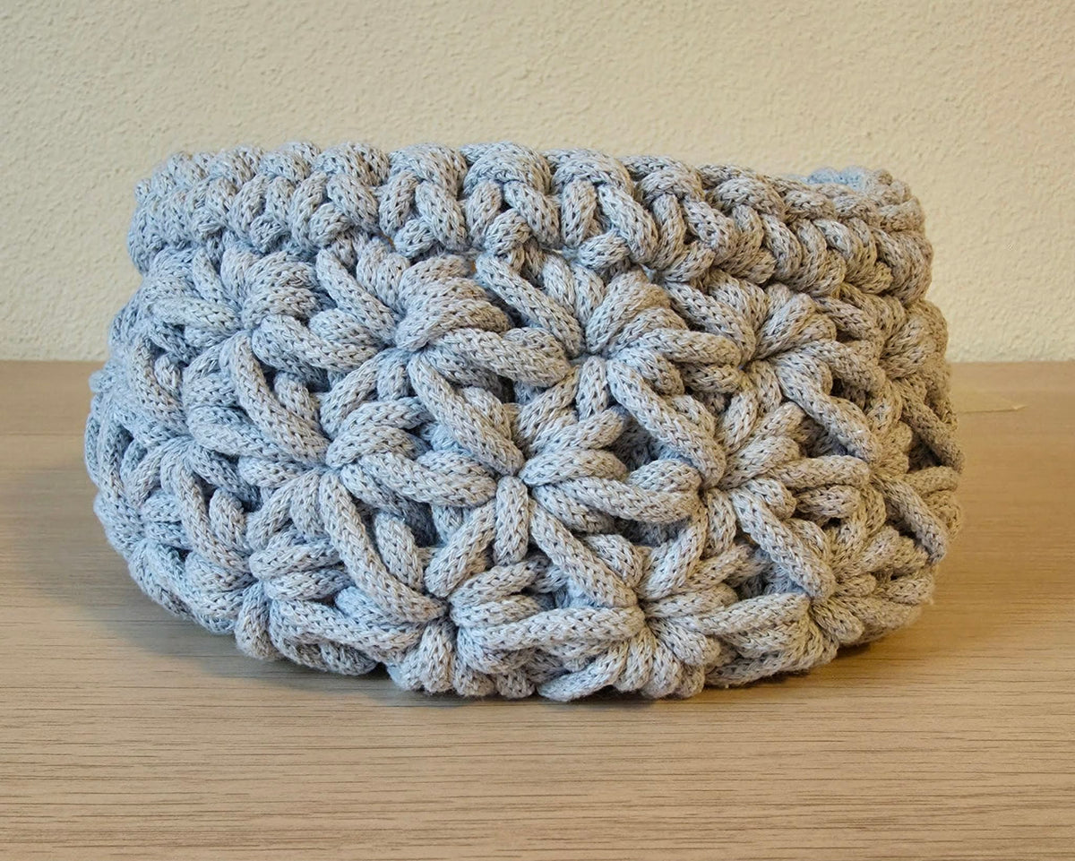 Korb Jasmin Hellgrau